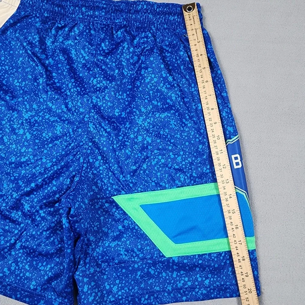 Nike NBA Authentic Milwaukee Bucks Shorts Mens 38 L City Edition Dri-Fit Blue
